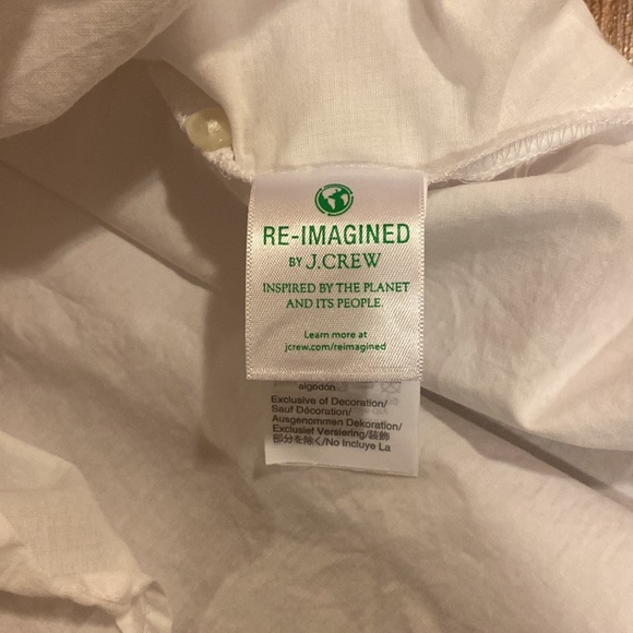 J. Crew White Blouse with Floral Embroidery - Picture 5 of 8